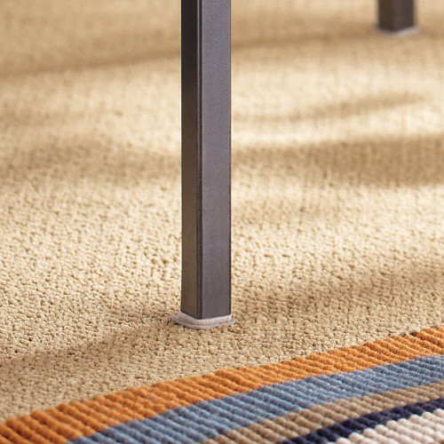 Super Sliders 4701195N  Self-Stick Furniture Square Sliders 1" Beige - 4 Pack Image 2
