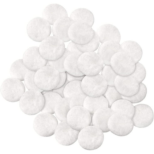 SoftTouch 4709595N  Round Self-Stick Felt Furniture Pads White 3/8" - 84 Pack Image 1