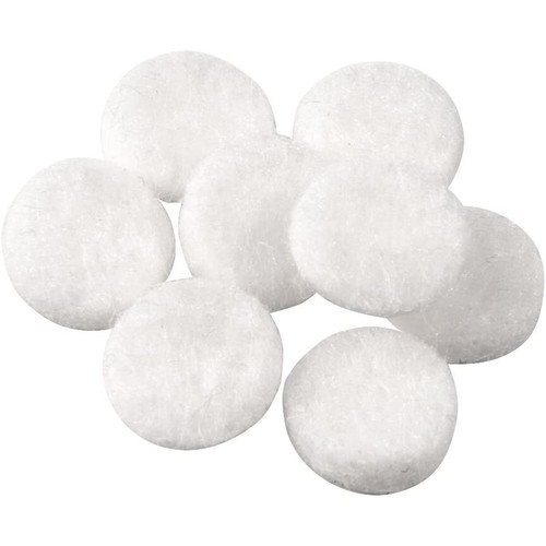 SoftTouch 4709595N  Round Self-Stick Felt Furniture Pads White 3/8" - 84 Pack Image 2