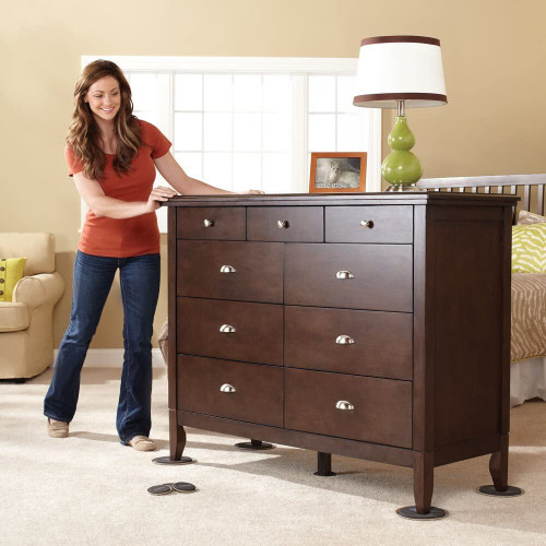 Super Sliders 4712995NB  Assorted Reusable Furniture Sliders Beige - 16 Pack Image 1