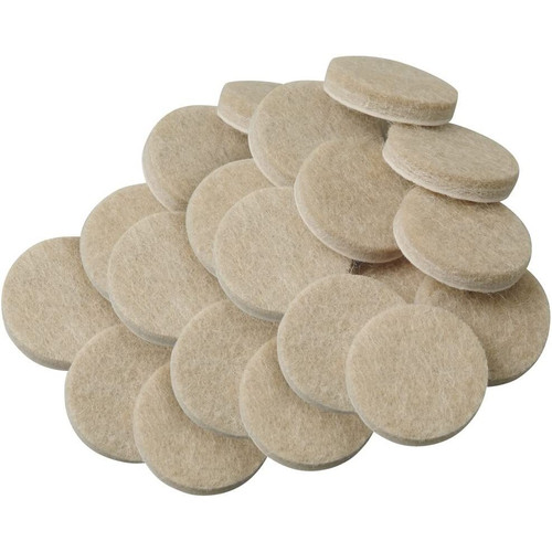 Super Sliders 4718595N  Round Felt Pad 3/4" Beige - 20 Pack Image 0