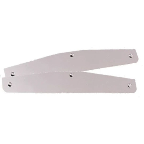 American Chrome 14512  4" x 24" Chrome Mud Flap Bottom Weights Hardware Mounted 2 per Pack Image 0