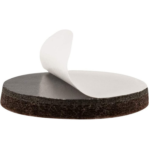 SoftTouch 4771595N  Brown and Beige Felt Pads 1" Value Pack - 72 Pack Image 2