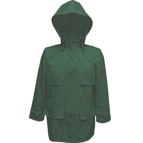 Viking Wear  2910JG  Open Road 150D Green Rain Jacket with Hood - XLarge Image 0