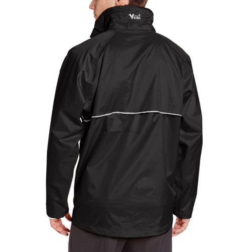 Viking Wear 3307J  Men's Black Journeyman 420D Nylon Rain Jacket with Hood - X-Large Image 3