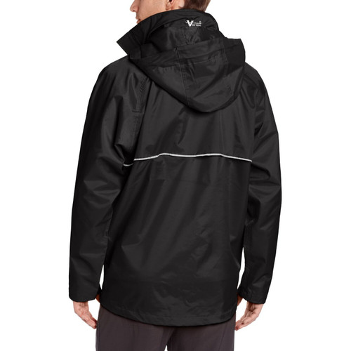 Viking Wear 3307J  Men's Black Journeyman 420D Nylon Rain Jacket with Hood - 2X-Large Image 2