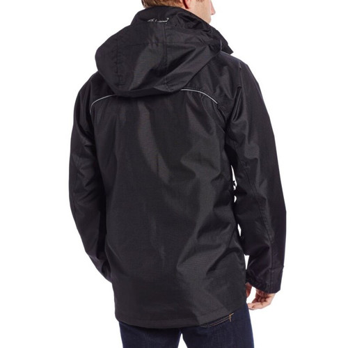 Viking Wear  3910JB  Men's Black Professional Thor 300D Trilobal Rain Jacket - Xlarge Image 2