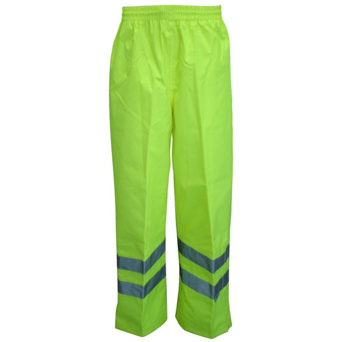 Viking Wear D6329WPG  Professional Journeyman Hi-Vis 300D Trilobal Safety Rain Pants - X-Large Image 0