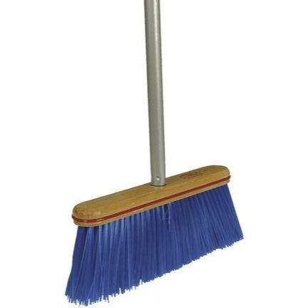Harper Brush 11202A  12" Rough Surface Upright Broom w/Handle  Image 0