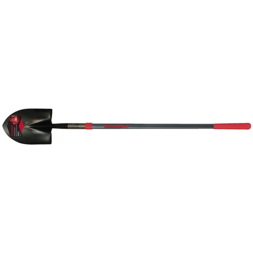Razor-Back 45000  Round Point Digging Shovel with 48" Fiberglass Handle and Cushion End Grip Image 0