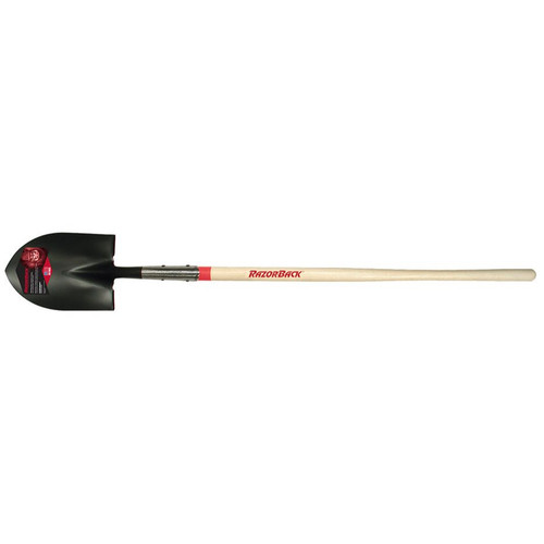 Razor-Back 45520  Round Point Digging Shovel with Open-back and Forward Turned Step - 48" Long Handle (R248S) Image 0