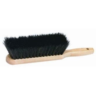 Harper Brush 453  14" Wood Counter and Bench Duster Brush - Black Natural Horsehair Image 0