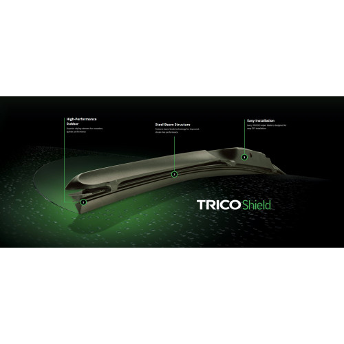 Trico 20-190  Trico Shield 19 inch Hybrid Wiper Blade Image 2 Trico 20-190  Trico Shield 19 inch Hybrid Wiper Blade Image 2