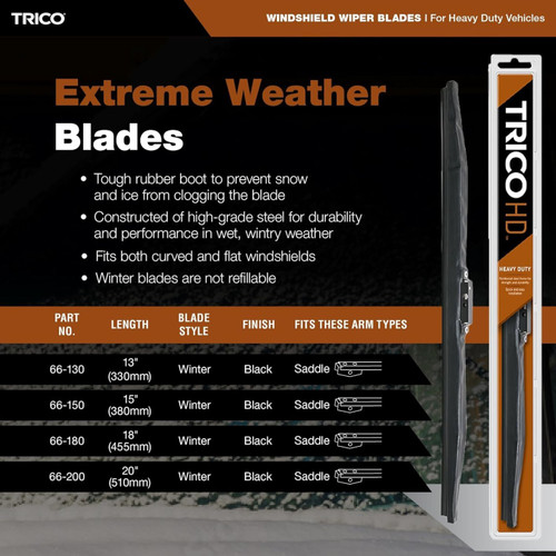Trico 66-130  Trico HD 13 inch Heavy Duty Extreme Weather Winter Wiper Blade Image 1