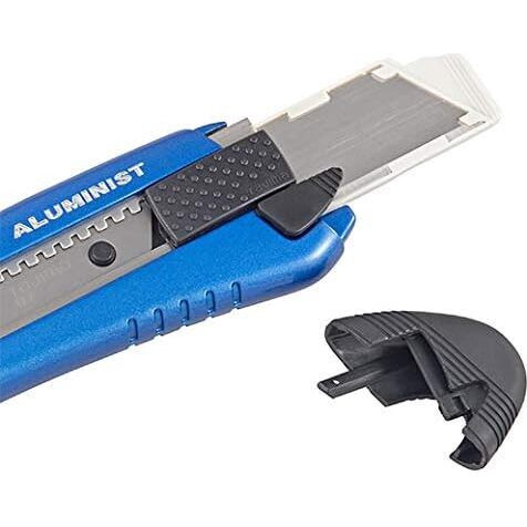 Tajima AC-700B  Blue Rock Hard Aluminist Utility Knife with Auto Lock Snap-Blade and 3 Rock Hard Blades Image 2