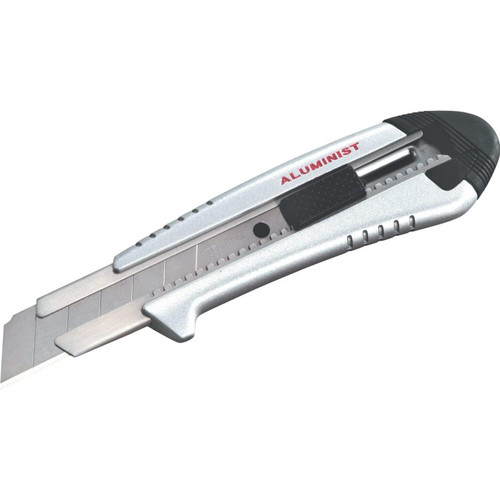 Tajima AC-700S  Silver Rock Hard Aluminist Utility Knife with Auto Lock Snap-Blade and 3 Rock Hard Blades  Image 0