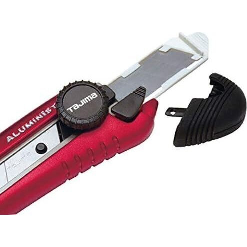 Tajima AC-701R  Red Rock Hard Aluminist Utility Knife with Dial Lock Snap-Blade and 3 Rock Hard Blades Image 2