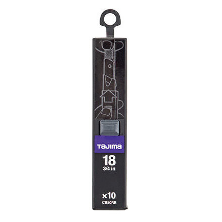 Tajima CB50RBC  Razar Black Blades 3/4" Snap-Off Premium 10-Blade Dispenser Image 0