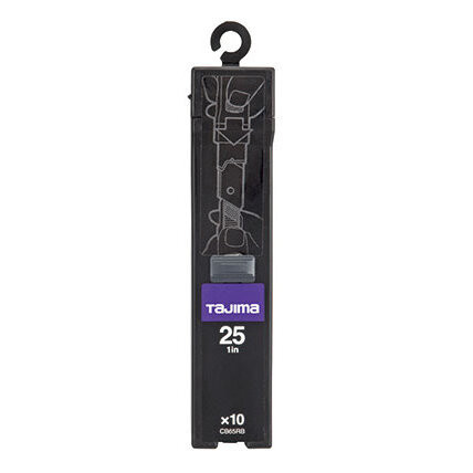 Tajima CB65RBC Razar Black Blade 1" Snap-Off Premium 10-Blade Dispenser Image 0