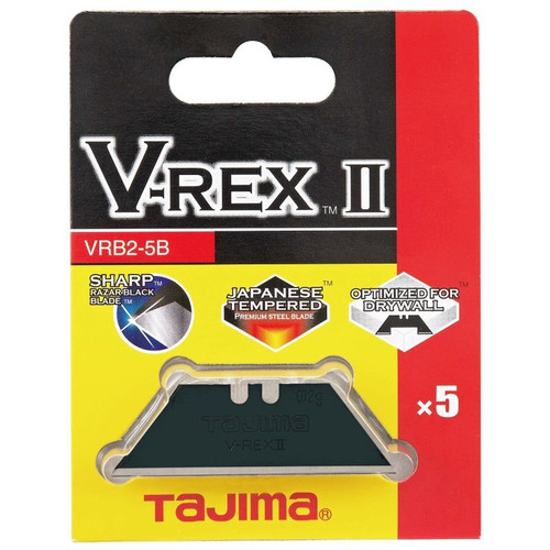 Tajima  VRB2-5B  V-Rex II Utility Knife Blades - 5 Blade Pack Image 0