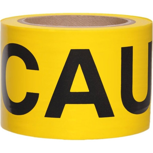 Swanson BT30CAU2  3" x 300' CAUTION 2 mil Yellow/Black Barricade Tape Image 5