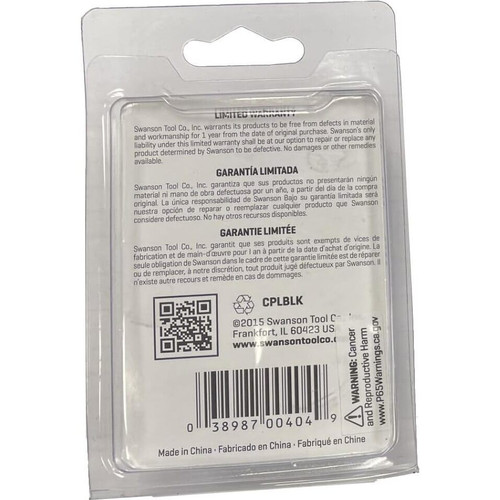 Swanson CPLBLK  Black Replacement Lead Cartridges for AlwaysSharp Carpenter Pencil - 24 per package Image 3