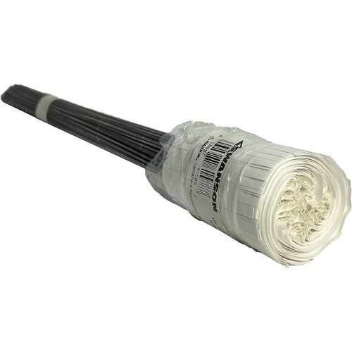 Swanson FWT21100  2" x 3" White Marking Flags on 21" Steel Wire Staffs - 100 per Bundle Image 3