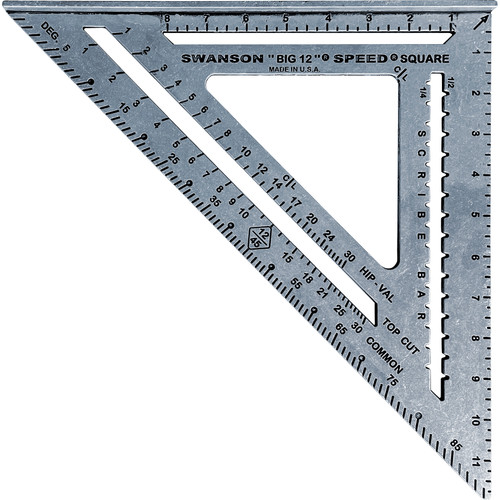 Swanson S0107  "Big 12" Speed Square Rafter Square 7-In-1 Tool Image 3