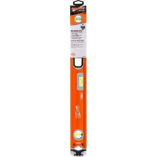 Savage SVB240 24" Professional Box Beam Level with Gel End Cap Image 1 Savage SVB240 24" Professional Box Beam Level with Gel End Cap Image 1