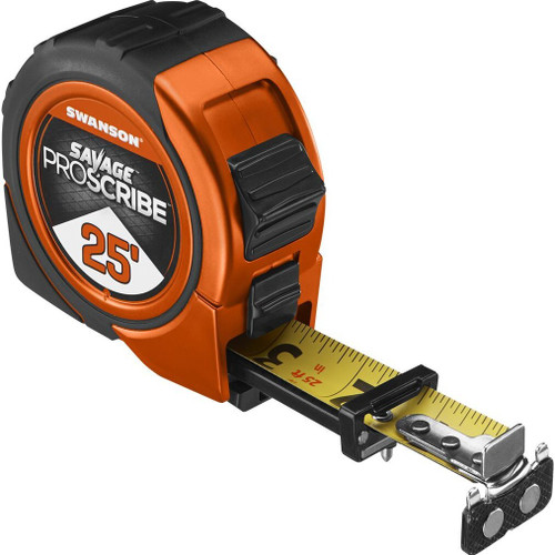 Swanson  SVPS25M1  Savage 25' Magnetic Proscribe Tape Measure Image 2 Swanson  SVPS25M1  Savage 25' Magnetic Proscribe Tape Measure Image 2
