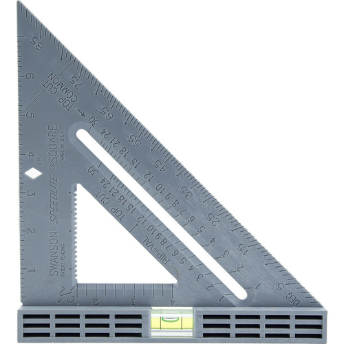 Swanson T0111  8" Speedlite Level Square Gray Image 0