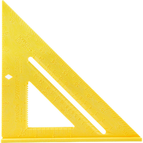 Swanson T0119  8" Speedlite Rafter Squares Contractors Yellow Image 0