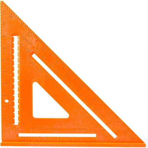 Swanson T0701  The Big 12" Speedlite Square Hi-Viz Orange Image 0