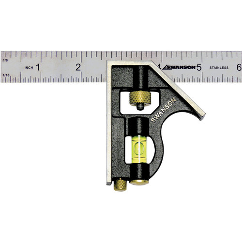 Swanson TC130  6" Pocket Combination Square Image 0