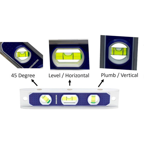 Swanson TL002M  Magnetic Extruded Aluminum Torpedo Level Image 5
