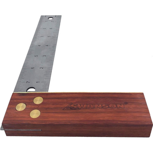 Swanson TS152  8" Try Square with Hardwood Handle Image 4