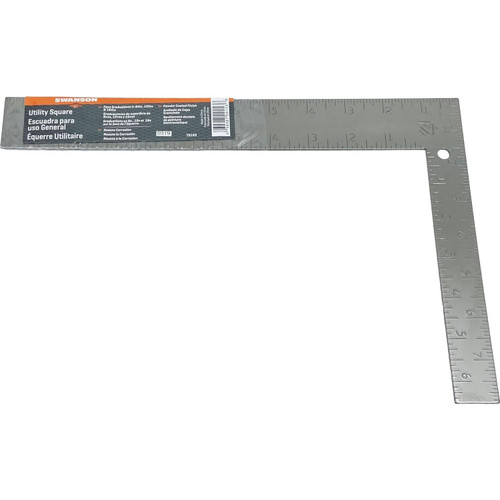 Swanson TS153  8" x 12" Professional Steel Utility Carpenter Square Image 1