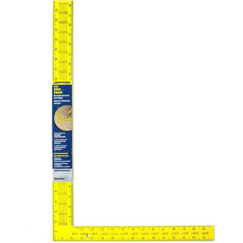 Swanson TS154  16" x 24" Professional Steel Rafter Square Yellow Image 1