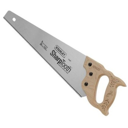 Stanley 15-087  20" x 9 PPI Heavy Duty SharpTooth Handsaw Image 0