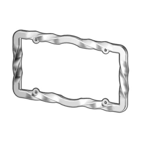 American Chrome 20030  Twist Style Chrome License Plate Frame Image 1