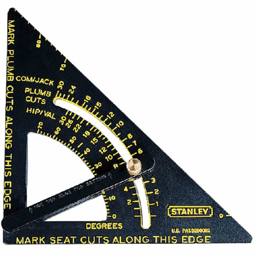 Stanley 46-053  10-3/4" x 6-3/4" Quick Square Premium Adjustable Layout Tool Image 0
