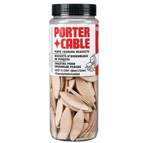 Porter Cable 5561  Size "10" Plate Joining Biscuit Tubes 125 Biscuits per Package Image 0