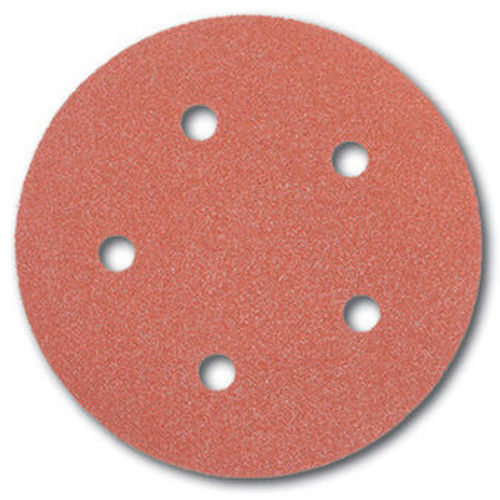 Porter Cable 735500805  5" Round 80 Grit (Hook & Loop, 5 Holes) Sanding Discs  5 Discs Per Package Image 0