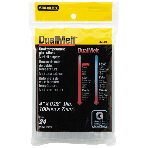 Stanley GS10DT  DualMelt Glue Sticks 4" x 0.28" - 24 Pack Image 0