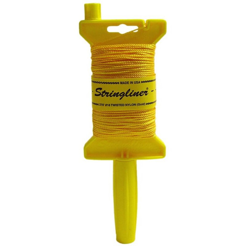 Stringliner 11400  Original Stringliner Holder with 270' Twisted Gold #18 Construction Line Image 0