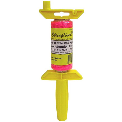 Stringliner II 25009  Stringliner Pro Reel with 135' Twisted Fluorescent Pink #18 Construction Line, Reloadable Image 0 Stringliner II 25009  Stringliner Pro Reel with 135' Twisted Fluorescent Pink #18 Construction Line, Reloadable Image 0