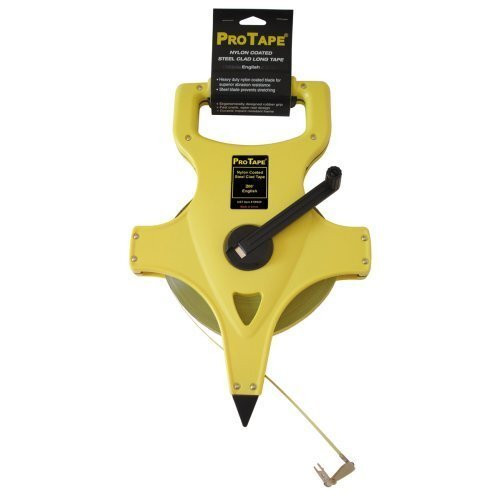 ProTape 59927  1/2" x 100' Open Reel Nylon-Clad Steel Tape Measure Image 0
