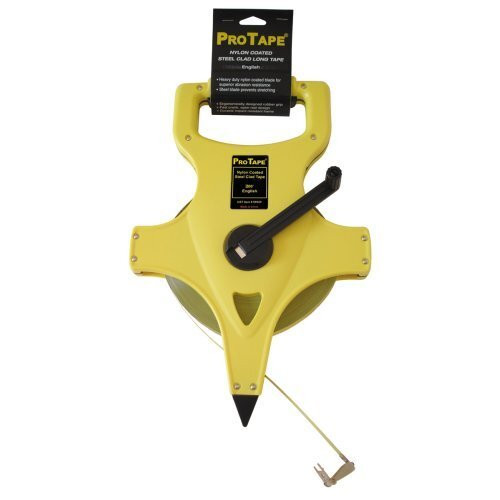 ProTape 59928  1/2" x 200' Open Reel Nylon-Clad Steel Tape Measure Image 0