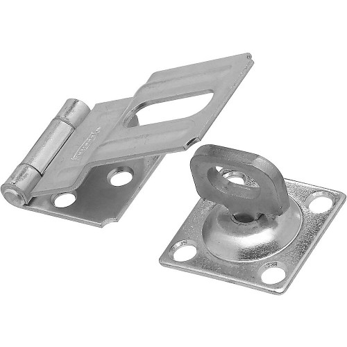 National N102-855  Swivel Staple Safety Hasp 3-1/4" - Zinc Plated (V32) Image 0