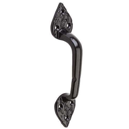 National N109-023  Spear Gate Pull 8" - Black (V8) Image 0